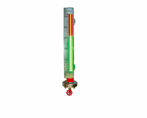 Magnetic electronic two-color liquid level meter